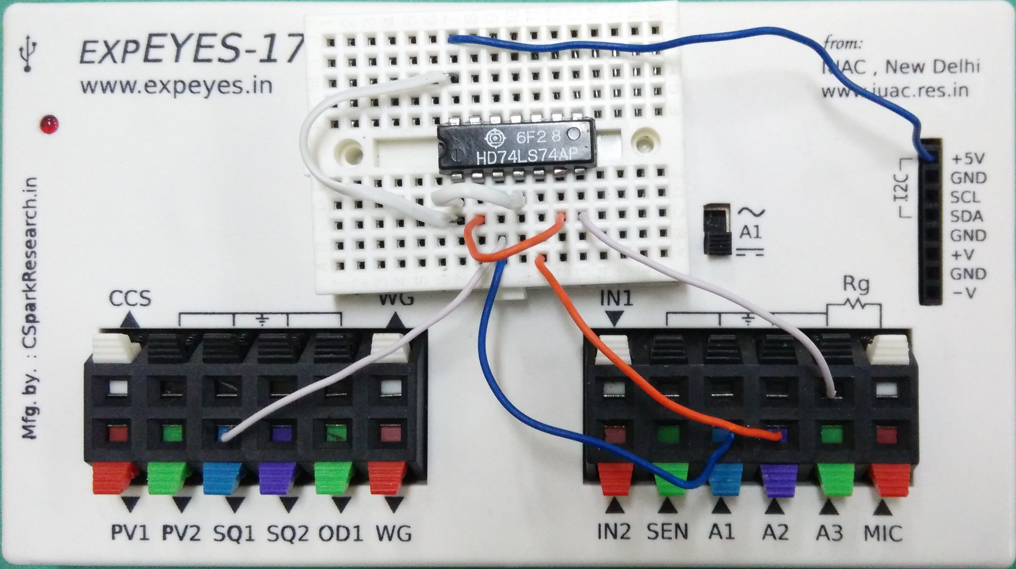 Photograph: D flip flop clock divider