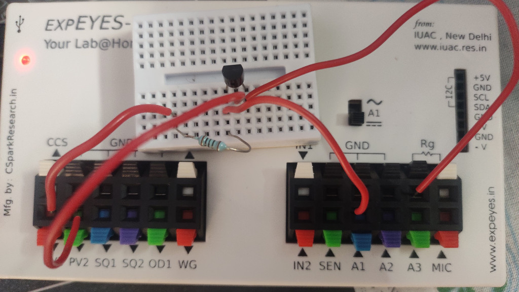 2N7000 MOSFET setup