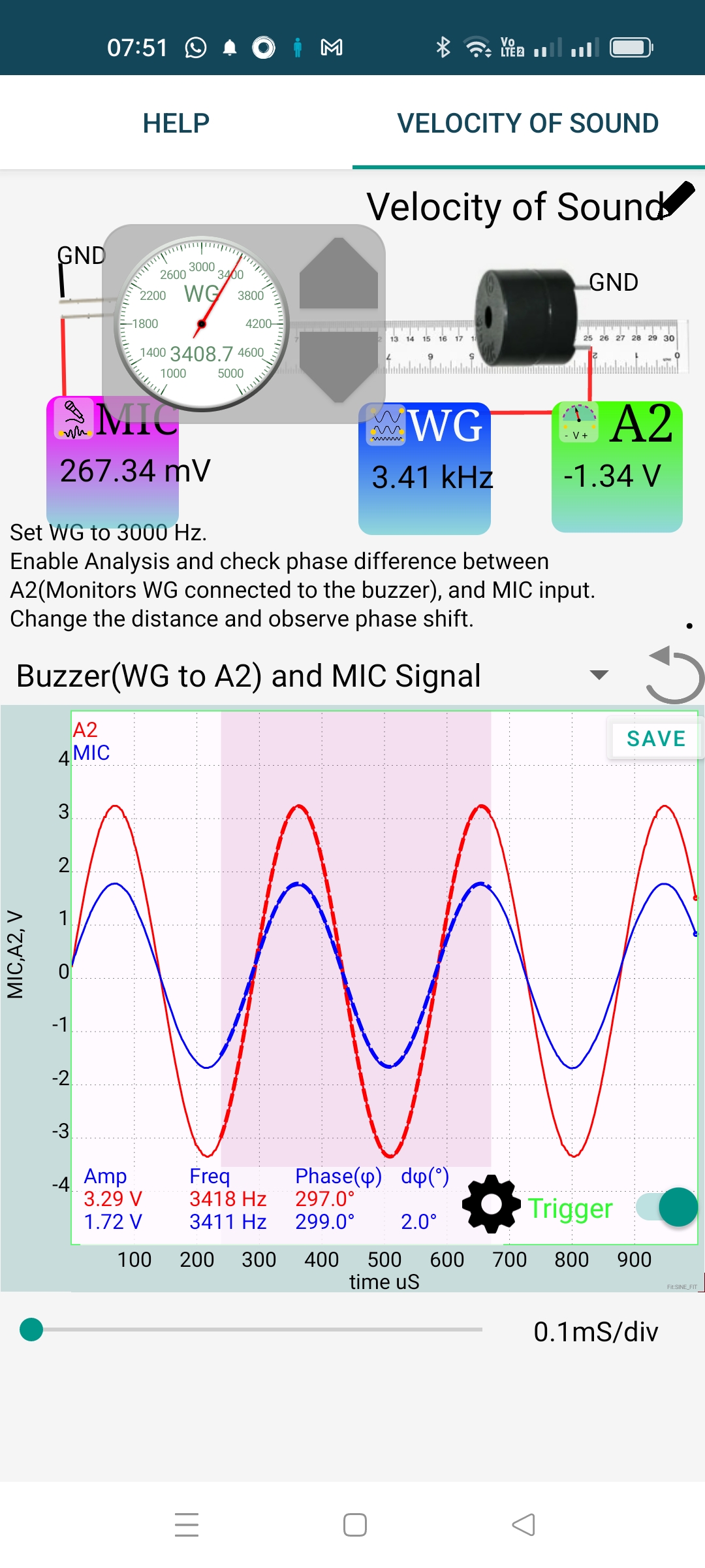 Velocity of Sound - Mobile Screen 1