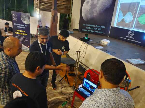 Me and Praveen's coupled oscillator project made possible by the machining skills of our industrialist sponsors. Anish from KnK Karts explaining the system.